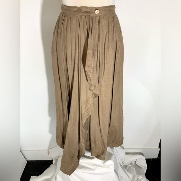 abby rose for strategy Dresses & Skirts - Abby Rose for Strategy - taupe linen wrap skirt